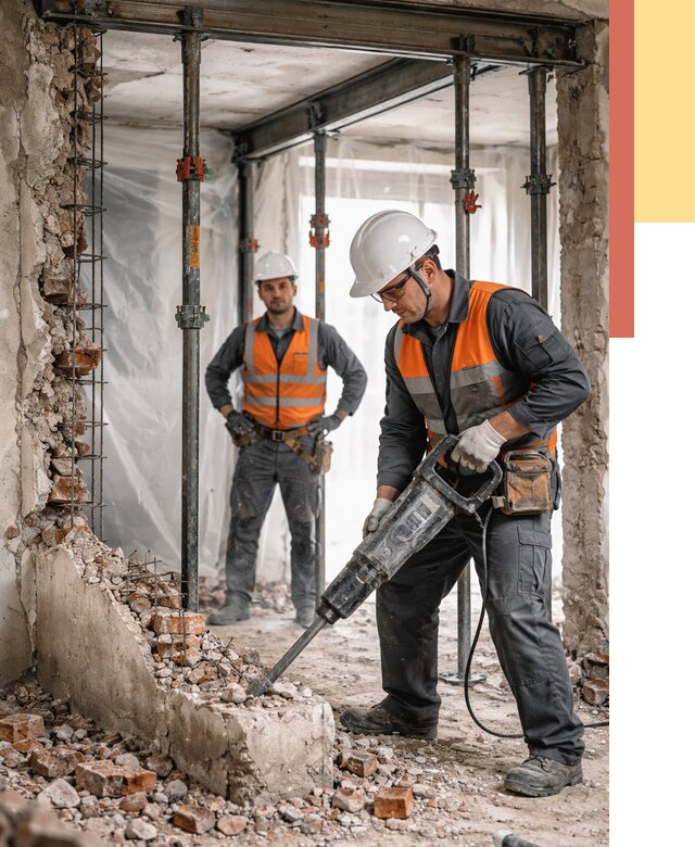 Снос несущих стен в Зеленодольске от 10609 руб. — демонтаж несущей стены под ключ | ОТДЕЛОЧНИК-Злн