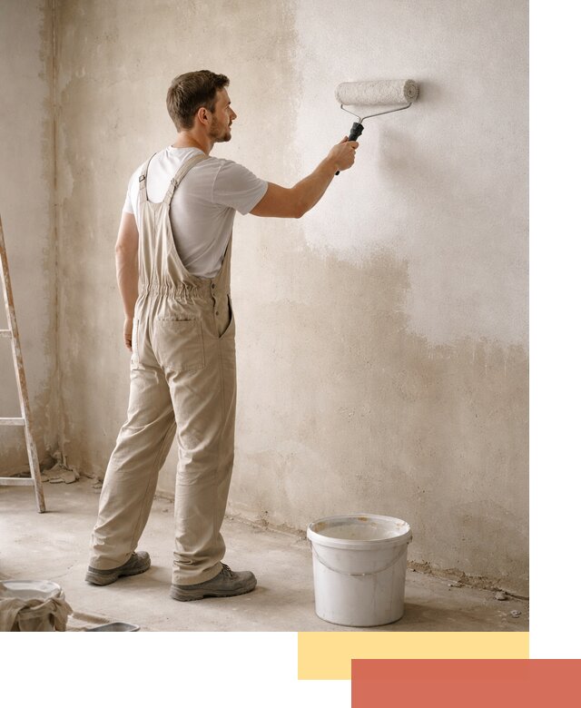 Грунтовка стен под отделку в Зеленодольске профессиональным раствором