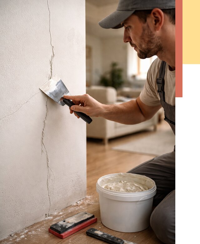 Заделка трещин и сколов в Зеленодольске от 2536 руб. — быстро и недорого | ОТДЕЛОЧНИК-Злн