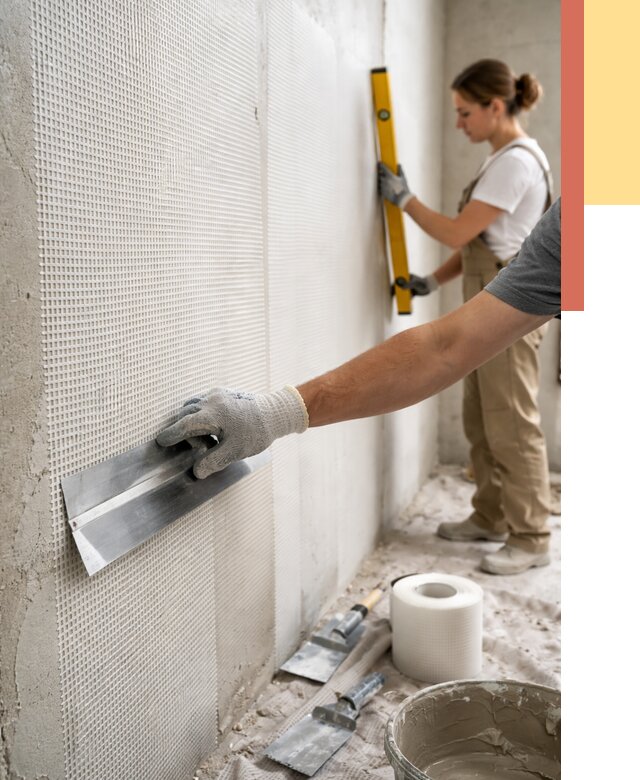 Армирование стен стеклосеткой в Зеленодольске от 3312 руб. под ключ | ОТДЕЛОЧНИК-Злн