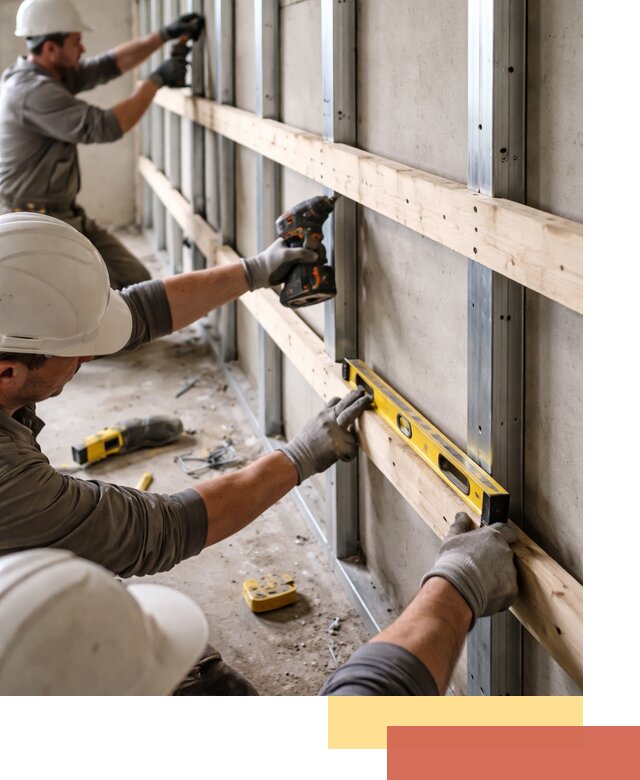 Устройство обрешетки под панели в Зеленодольске