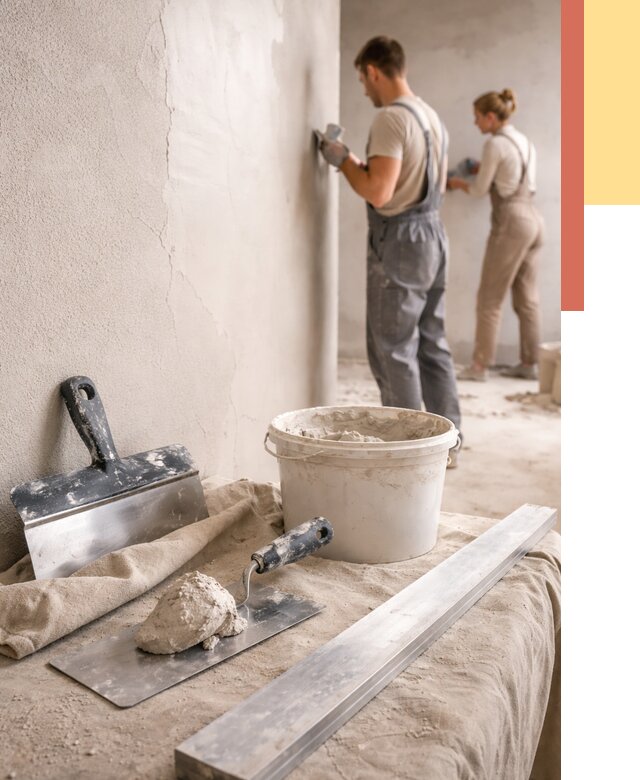 Штукатурка стен гипсовая в Зеленодольске от 4658 руб/м2 — быстро и недорого | ОТДЕЛОЧНИК-Злн