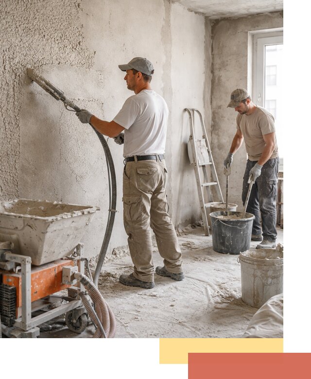 Машинная штукатурка стен в Зеленодольске — быстро и качественно