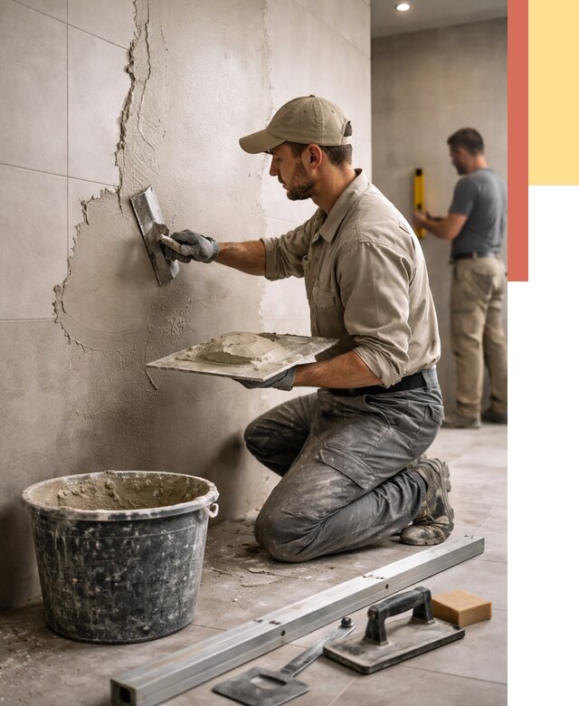 Штукатурка стен в ванной в Зеленодольске от 4658 руб./м² — выравнивание под ключ | ОТДЕЛОЧНИК-Злн