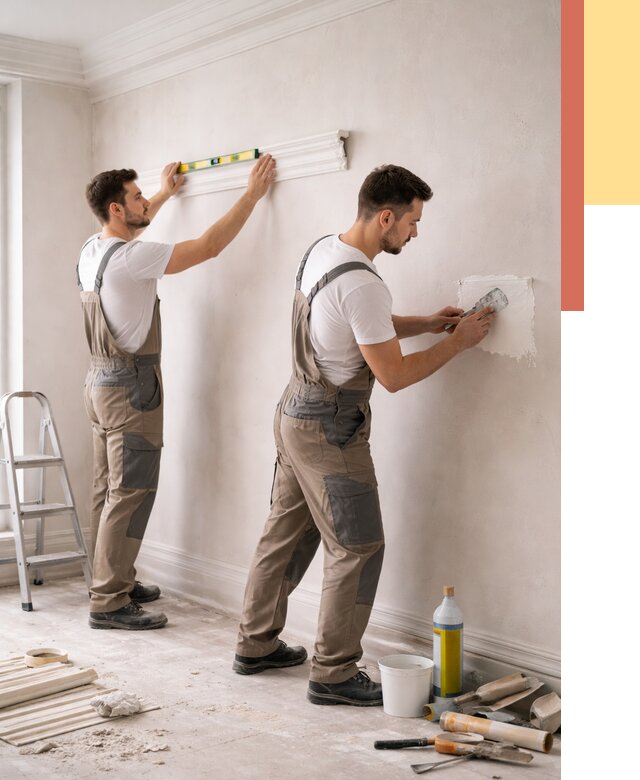 Монтаж лепнины на стены в Зеленодольске от 4658 руб. — недорого, быстро | ОТДЕЛОЧНИК-Злн