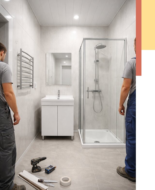 Отделка ванной комнаты панелями ПВХ в Зеленодольске от 4658 руб. за м2 | ОТДЕЛОЧНИК-Злн