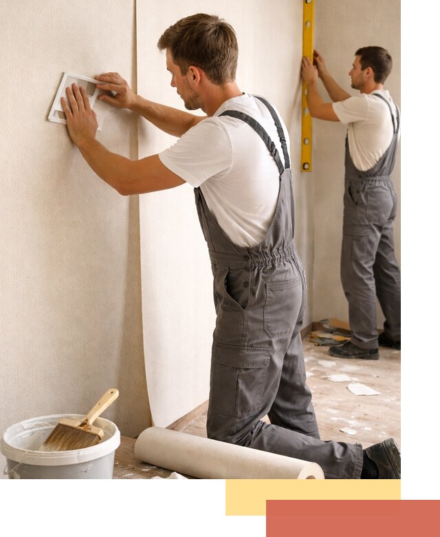 Поклейка бумажных обоев в Зеленодольске качественно и недорого