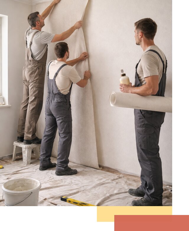 Оклейка стен обоями в Зеленодольске — качественно и профессионально