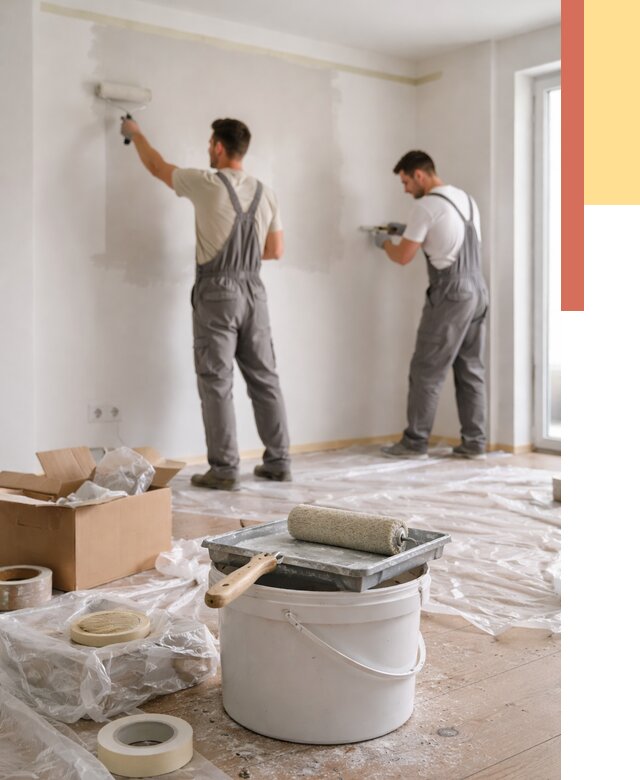 Покраска стен в квартире в Зеленодольске от 2588 руб/м2 — быстро и недорого | ОТДЕЛОЧНИК-Злн