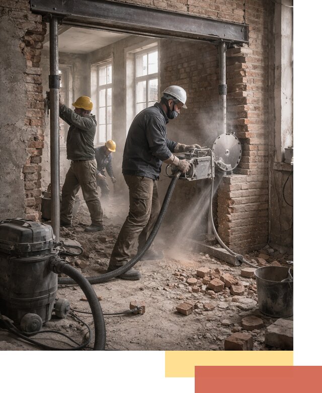 Прорезка проема в стене под дверной или оконный проем в Зеленодольске