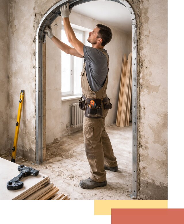 Устройство арочного проема в Зеленодольске под ключ