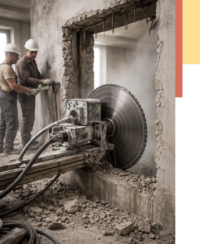 Алмазная резка проемов в Зеленодольске от 4658 руб. быстро и недорого | ОТДЕЛОЧНИК-Злн