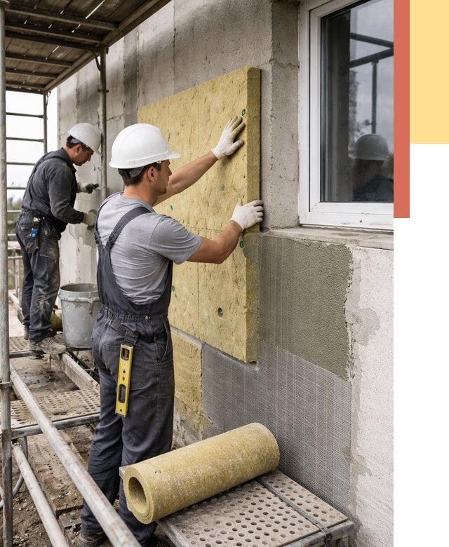 Утепление стен в Зеленодольске от 4451 руб. под ключ — быстро и недорого | ОТДЕЛОЧНИК-Злн