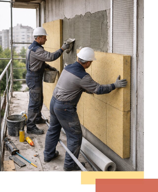 Утепление стен зданий и домов в Зеленодольске качественно и надежно