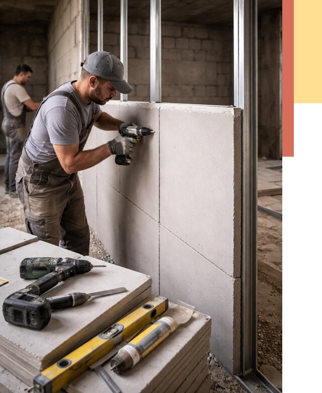 Кладка влагостойких перегородок ПГП в Зеленодольске от 1242 руб. под ключ | ОТДЕЛОЧНИК-Злн