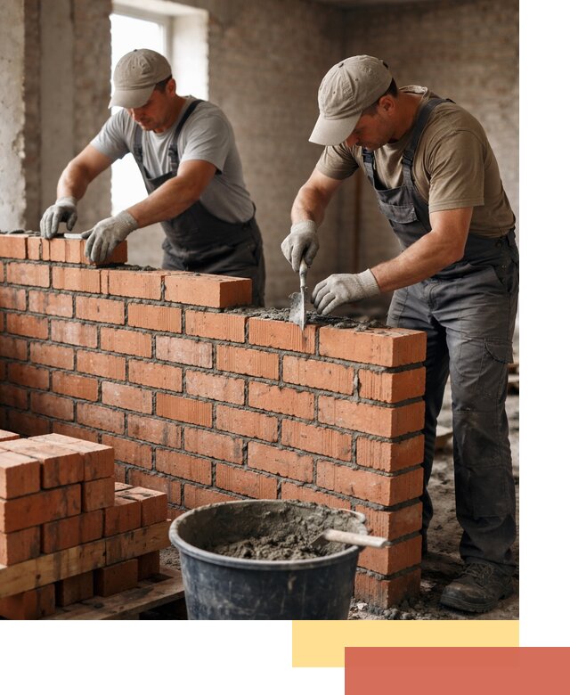 Кладка кирпичных перегородок под ключ в Зеленодольске