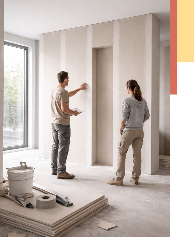 Зонирующая перегородка из гипсокартона в Зеленодольске от 2898 руб. под ключ | ОТДЕЛОЧНИК-Злн