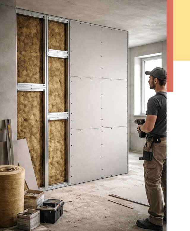 Усиленная перегородка под навеску в Зеленодольске от 13248 руб. — монтаж под ключ | ОТДЕЛОЧНИК-Злн