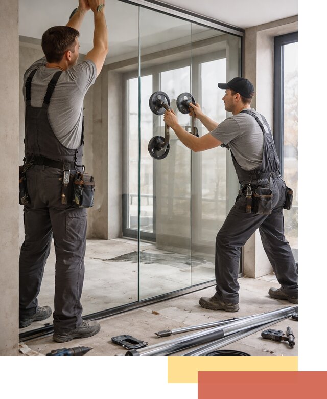 Цельностеклянные перегородки под ключ в Зеленодольске