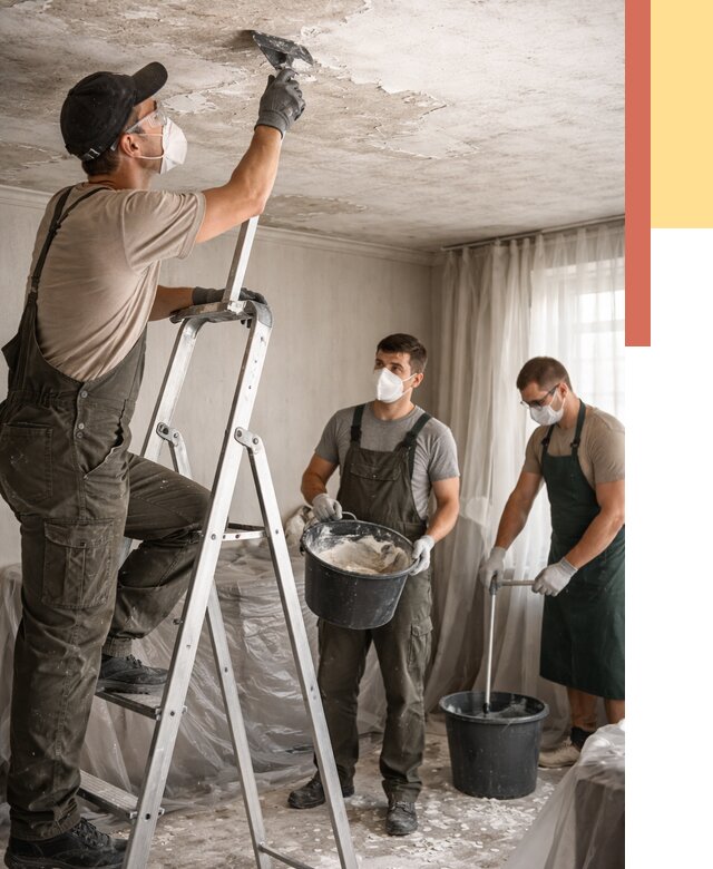 Удаление побелки с потолка в Зеленодольске от 2588 руб. быстро и недорого | ОТДЕЛОЧНИК-Злн