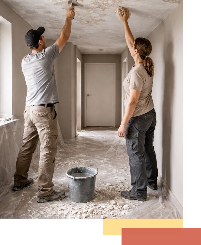 Удаление побелки с потолка в Зеленодольске — быстро и аккуратно