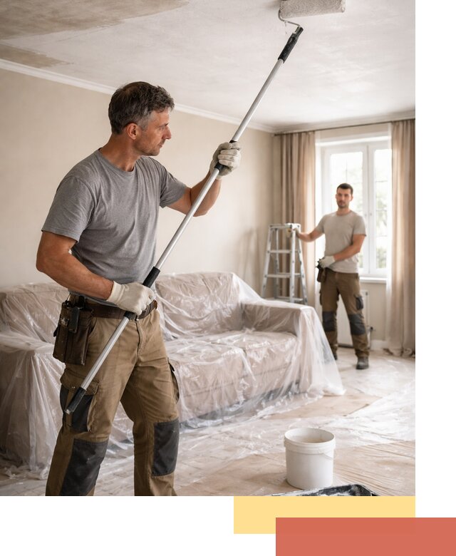 Грунтовка потолка в Зеленодольске — подготовка под покраску и отделку