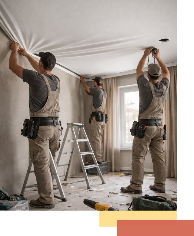 Монтаж матового натяжного потолка в Зеленодольске качественно и быстро