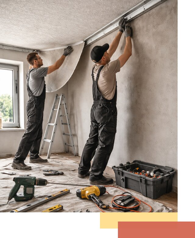 Монтаж фактурного натяжного потолка в Зеленодольске качественно и быстро