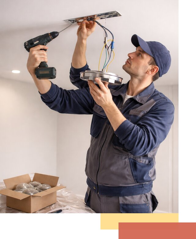 Установка люстры в натяжной потолок в Зеленодольске