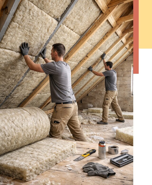 Утепление потолка минватой в Зеленодольске от 1501 руб. — быстро и недорого | ОТДЕЛОЧНИК-Злн