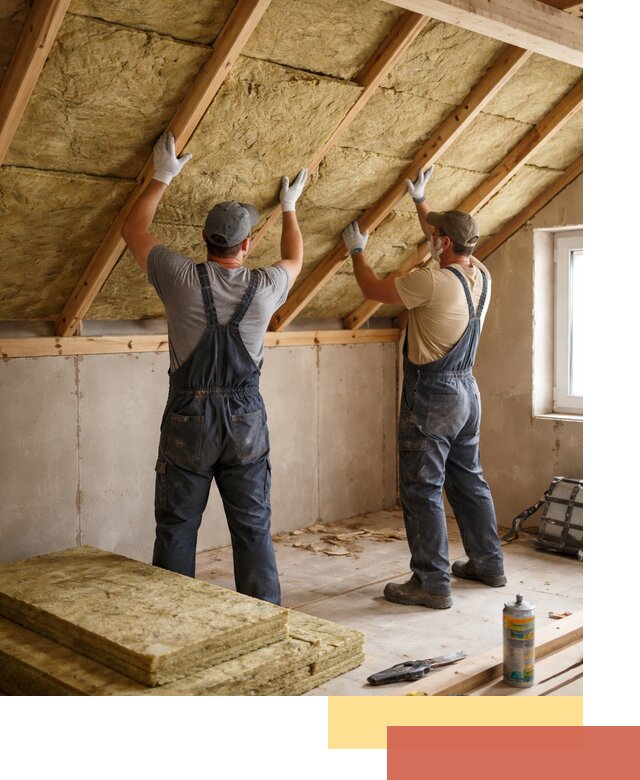 Утепление потолка минеральной ватой в Зеленодольске